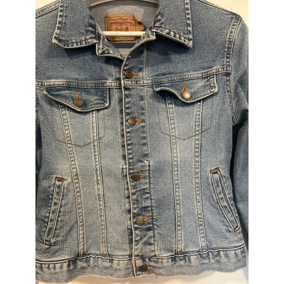 Levi’s Girls Denim Stretch Jacket 10/12 - Picture 4 of 6